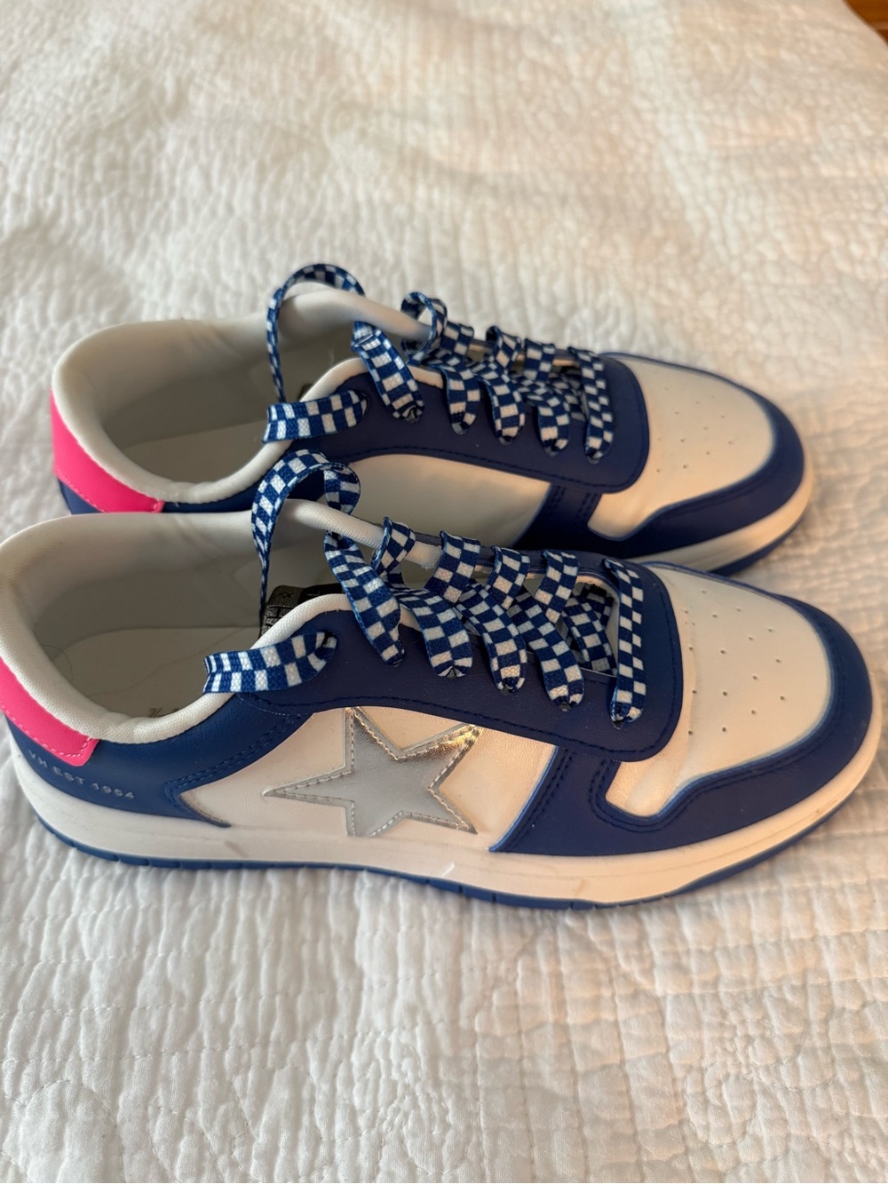 Vintage Havana White, Blue & Pink Low-Top Sneakers